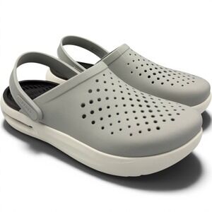Crocs InMotion Clog LiteRide Mens 10 Womens 12 Gray 209964-1FT Comfort **NEW**